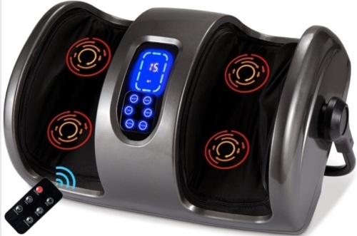 Reflexology Shiatsu Foot Massager w/ High-Intensity Rollers, Remote Control - Lot 417