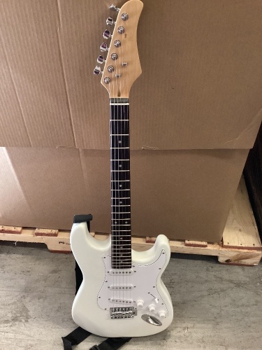 White Electric Guitar, Small Scuff - Lot 477