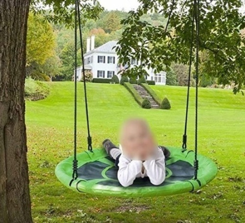 Giant 40" Saucer Tree Swing, Elite Green, May Be Missing Hardware - Lot 943