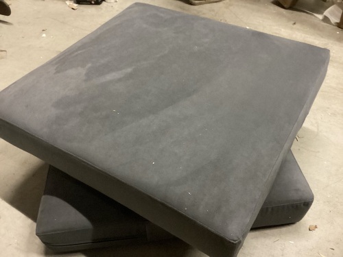 Lot of 2 Blue/Gray Couch Cushions, 28" x 29" - Lot 478