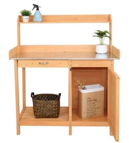 Garden Workbench With Drawers And Cabinets - Lot 264