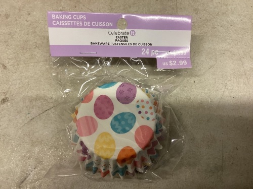 Lot of 9 Packs Easter Cupcake Wrappers (24/pack) - Lot 572