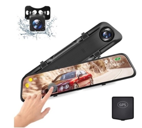 Vantop H612T 4K HD Mirror Dash Cam with GPS - Lot 392