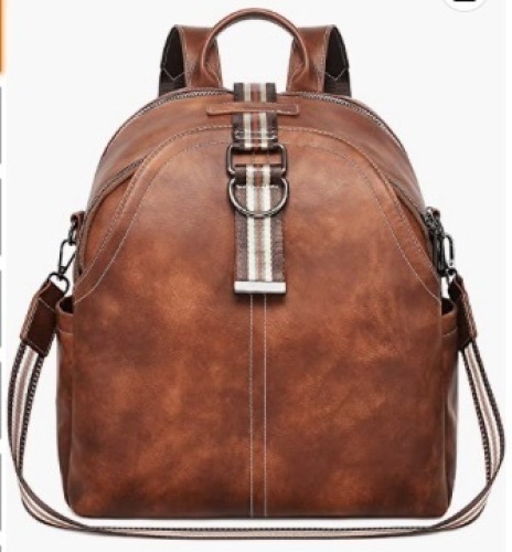 Backpack Purse for Women w/ USB Charging Port & fits 13" Laptop - Lot 254