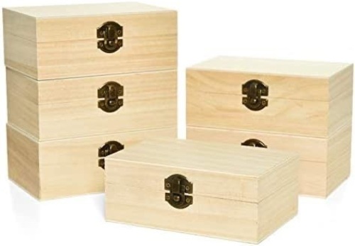 Rocinha 6pcs Unfinished Wooden Boxes - Lot 329
