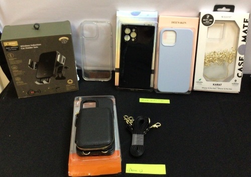 Lot of (5) iPhone Cases & 1 Car Charger Mount - Lot 429