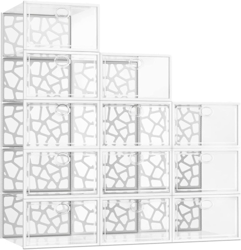 Stackable Shoe Storage Boxes - Lot 445