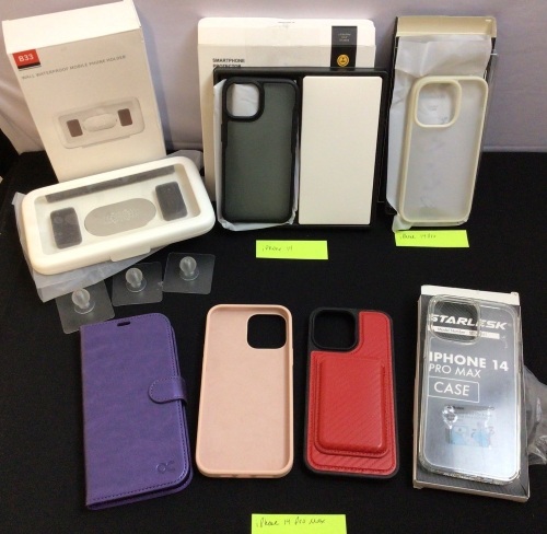 Lot of (6) iPhone Cases & 1 Wall Phone Holder - Lot 471