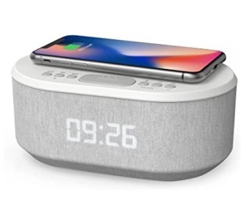 i-Box Dawn Bedside Alarm Clock w/ Wireless Charging - Lot 487