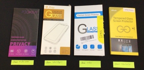 Lot of (4) iPhone Screen Protectors - Lot 502
