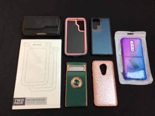 Lot of (6) Smart Phone Cases & 2 Waterproof Phone Pouches - Lot 507
