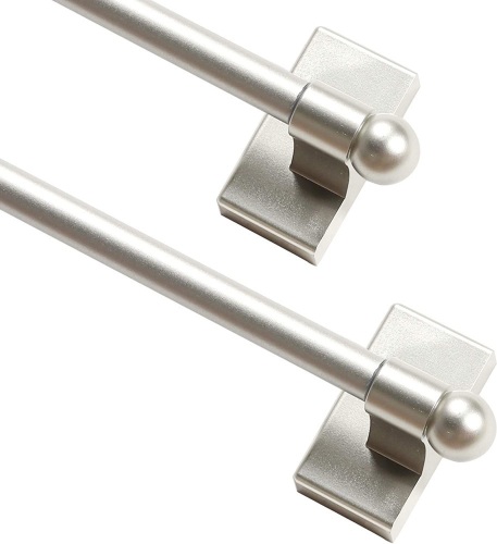 Magnetic Curtain Rods for Metal Doors Extends from 16" to 28" - Lot 597