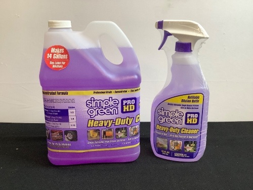 Simple Green Cleaner, 1 Gal. w/ 32oz Spray Bottle - Lot 598