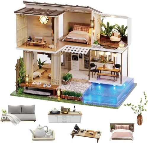 Dollhouse Miniature with Furniture Kit - Lot 626
