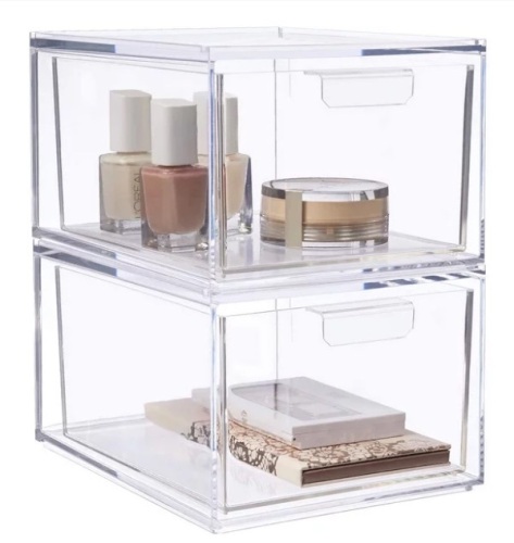 STORi Audrey Stackable Organizer Drawers 4-1/2" Tall, Set of 2 - Lot 627
