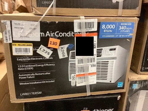 LG Electronics8,000 BTU 115-Volt Window Air Conditioner LW8016ER with ENERGY STAR and Remote in White - Lot 130
