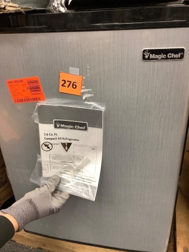 Magic Chef2.6 cu. ft. Mini Fridge in Stainless Look, ENERGY STAR - Lot 276