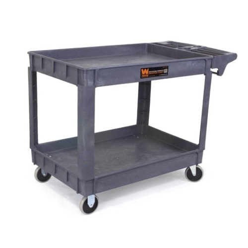 500-Pound Capacity 46 by 25.5-Inch Extra Wide Service Utility Cart - Lot 319