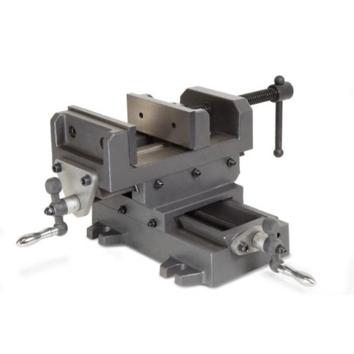 5-1/8-Inch Compound Cross Slide Industrial Strength Benchtop Vise - Lot 358