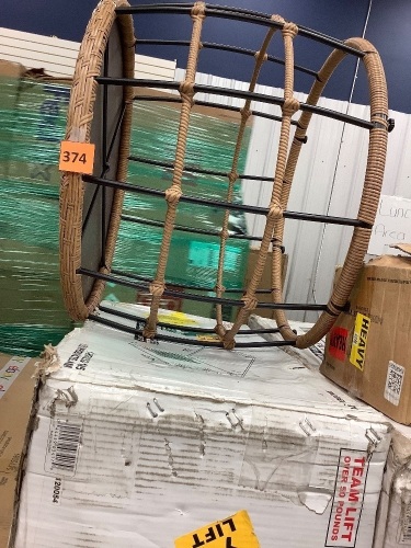 Wicker Outdoor Table - Lot 374