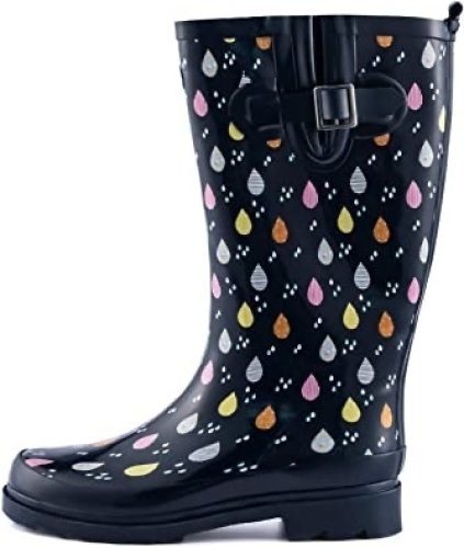 (SIZE 6) Komforme Women Rain Boots with Non-slip Sole - Lot 6763