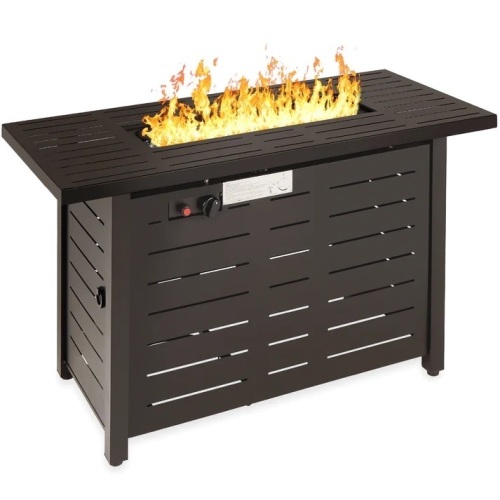 50,000 BTU Steel Propane Gas Fire Pit w/ Auto Ignition - 42in - Lot 7294