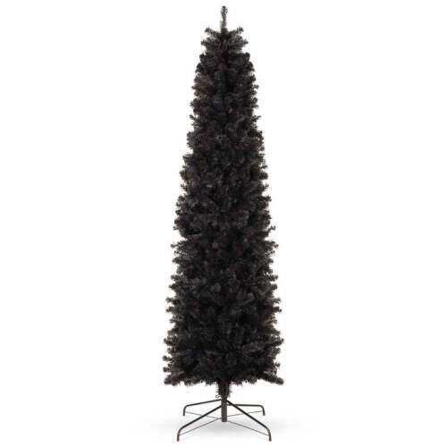 Black Artificial Pencil Holiday Christmas Tree - Lot 7433