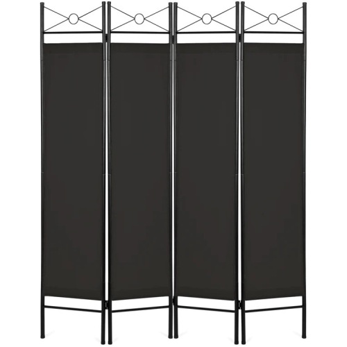 4-Panel Folding Privacy Screen Room Divider Decoration Accent, 6ft - Lot 7482