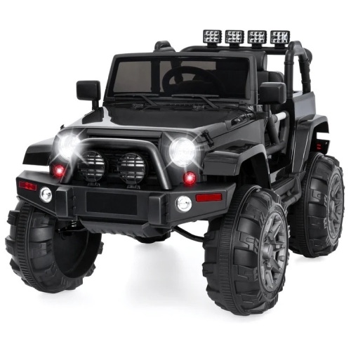 12V Kids Ride-On Truck Car Toy w/ 3 Speeds, LED, Remote, Bluetooth - Lot 7523