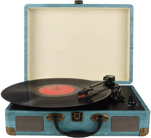 Vinyl Record Player 3 Speed Wireless Turntable - Lot 7536