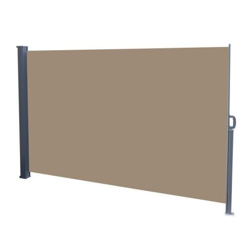 63" x 118" Retractable Side Awning Wind Screen Privacy Divider, Coffee  - Lot 168