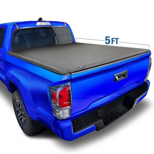 TYGER T3 Soft Tri-fold Cover fit 05-15 Tacoma Fleetside 5' Bed - Lot 489