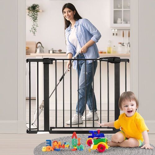 KingSo 29.5"-40.5" Extra Wide Baby Gate Baby Fences, 30" Tall  - Lot 453