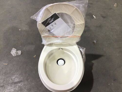 Dometic Gravity Sanitation Toilet - Cracked - Lot 509