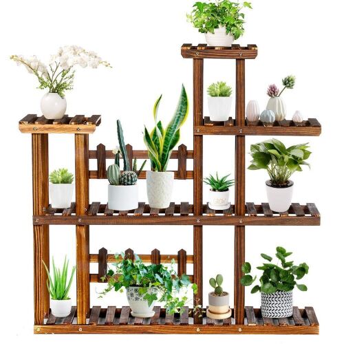 Tooca 5 Tier Wood Plant Stand  - Lot 410