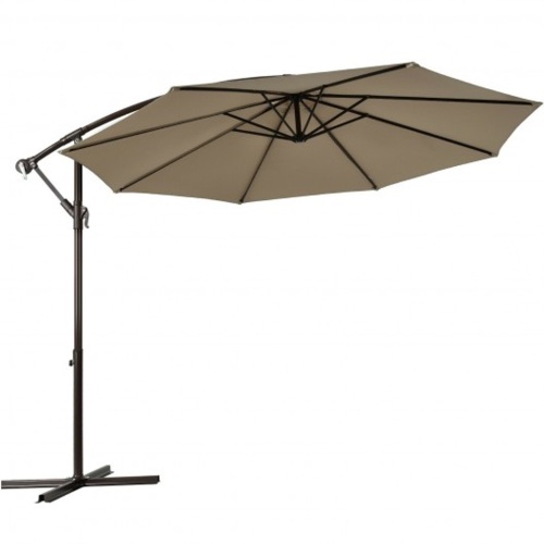 10 Ft Patio Offset Hanging Umbrella With Easy Tilt Adjustment - Missing Hardware   - Lot 624