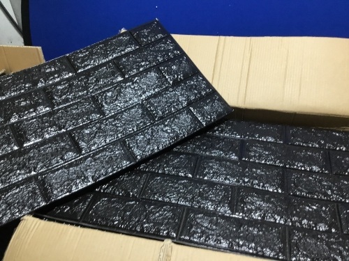 Happybuy 3D Foam Self Adhesive Brick Wall Panels, 27.5" x 30.5", 11 Pack - Appears New - Lot 450