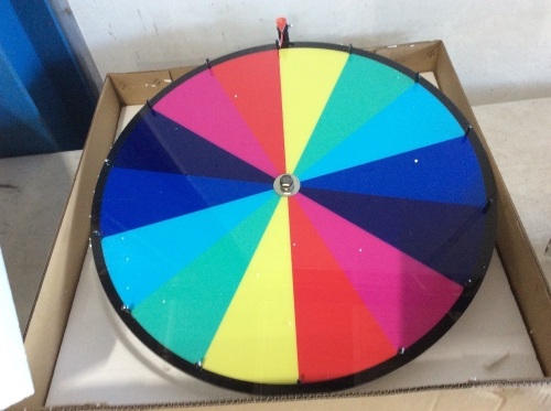 ROVSUN 24'' Spinning Prize Wheel with Tripod, Dry Erase Pen Included - Appears New - Lot 882
