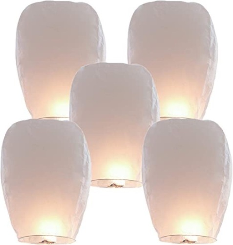 Lot of (50) Wishing Light Sky Lanterns - Appear New  - Lot 845