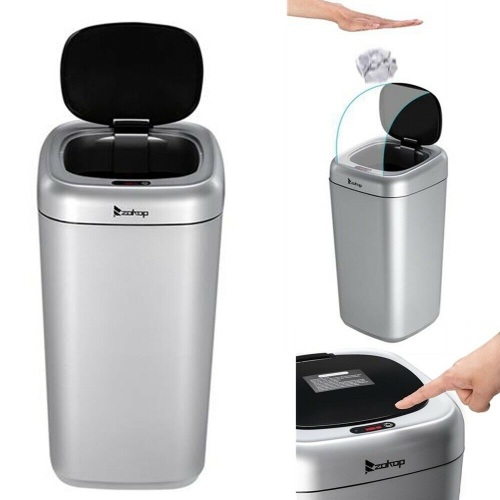 Zokop 35L Smart Automatic Trash Can - Appears New  - Lot 618