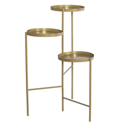 Tri-Level Metal Plant Stand - Appears New - Lot 1125