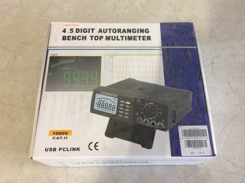 Mastech 4.5 Digit Autoranging Bench Top Multimeter - New - Lot 865