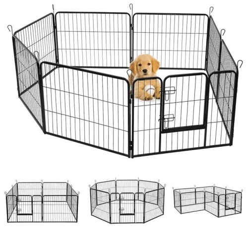 Bonnlo 24" Dog Playpen, 8 Panels - New - Lot 976