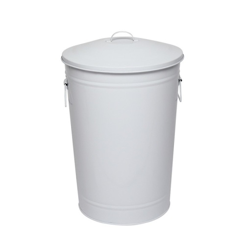 Steel Trash Can With Side Drop Handles, 13.2 Gallon - New  - Lot 1121