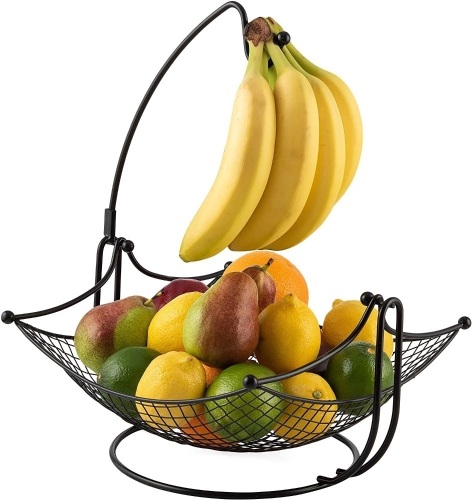 Dinette Decor Fruit Bowl with Banana Hanger - Appears New  - Lot 360