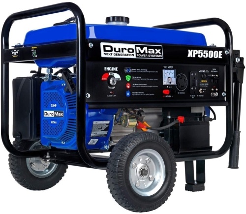 DuroMax XP5500E Gas Powered Portable Generator, 5500 Watt Electric Start - Appears New  - Lot 71