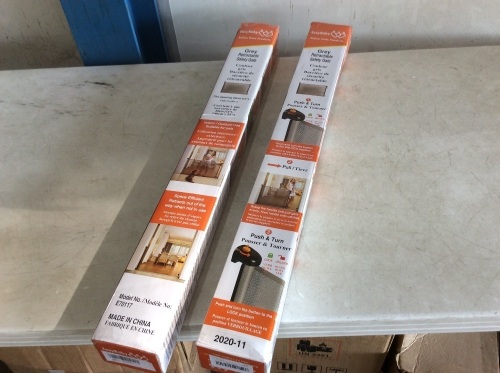 Lot of (2) EasyBaby Retractable Safety Gates - Appear New  - Lot 1011