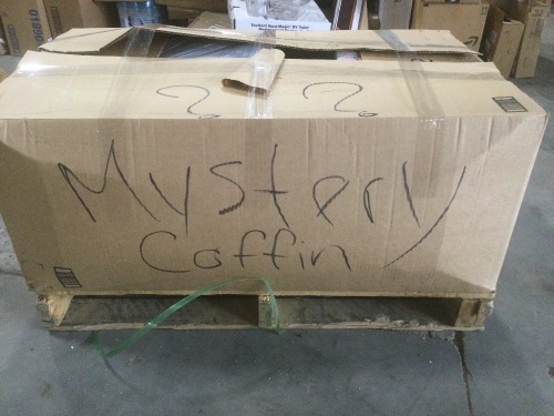 Mystery Coffin Box. Packed Full of Mostly New Small Items. - Lot 103