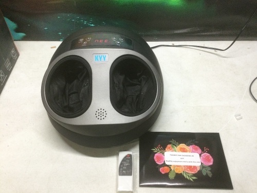 KYY Shiatsu Foot Massager with Heating Function - Appears New, Tested/Works  - Lot 751