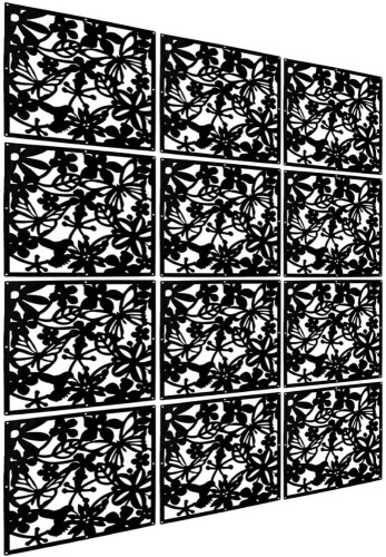 LRZCGB Hanging Room Divider,12pcs - Appears New  - Lot 1119